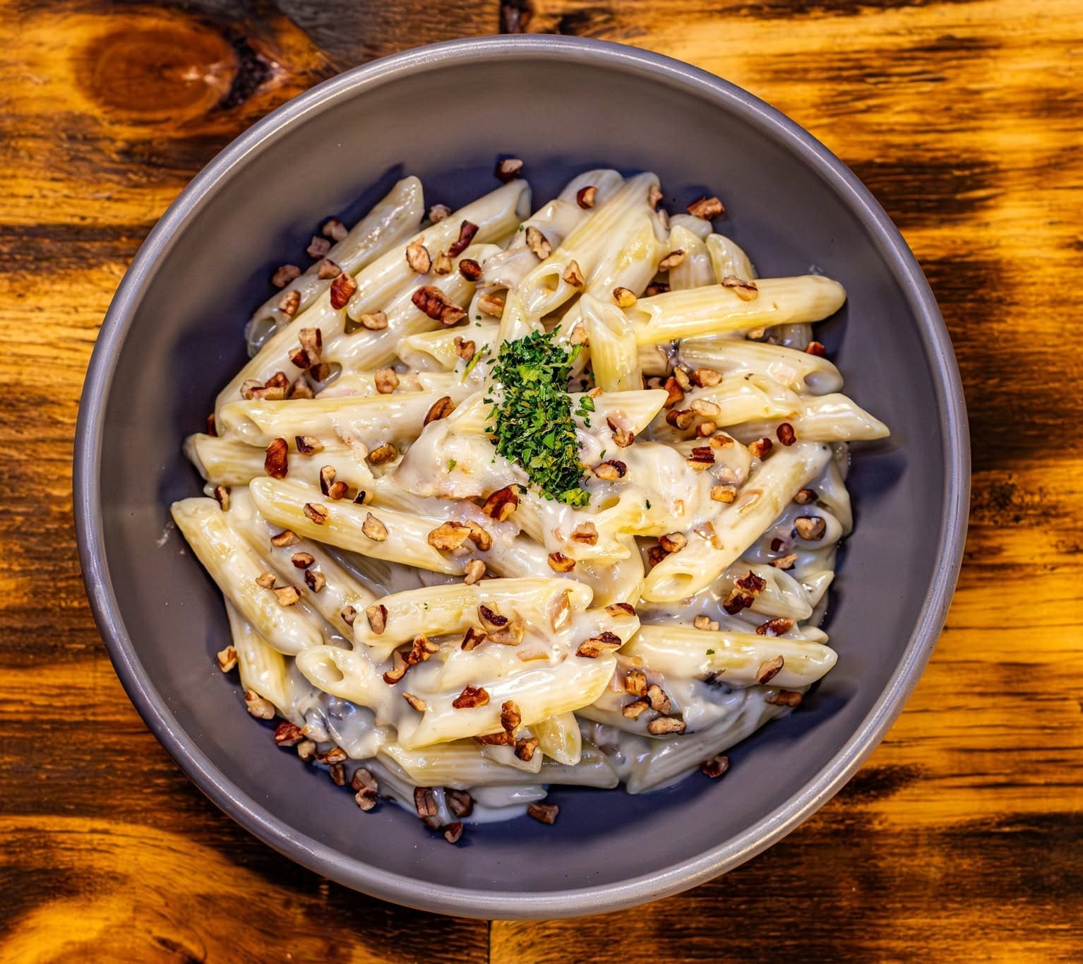 Pasta italiana cremosa de DI PACE, restaurante italiano en Toluca
